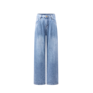Covered high waisted wide leg jeans No pilling,  no bulging