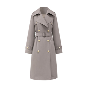 Loose and gentle style,  slimming and high-end mid length coat