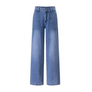 High waisted straight leg jeans make you look taller,  slimmer,  and have straight legs