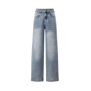 Straight leg length,  high waist,  wide leg jeans