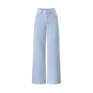 Light colored spring/summer high waisted straight leg wide leg jeans
