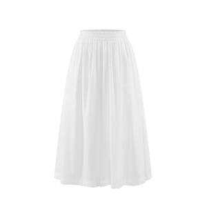 White wide leg versatile lazy casual wide leg pants
