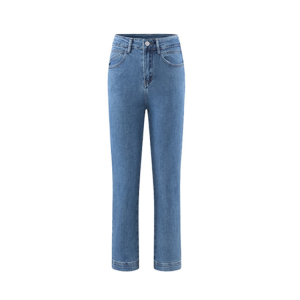 Tight fit high waist slimming blue jeans and boots pants