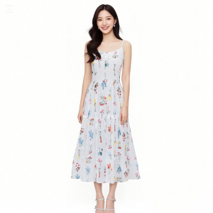 Atixian series-suspender dress｜Summer New Colorful Embroidered Dress