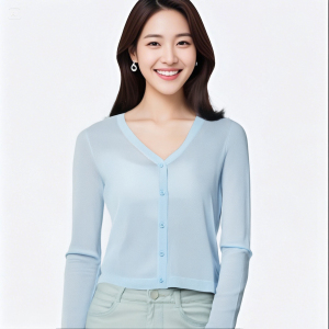 夏季冰丝外搭Sweater薄披肩上衣罩衫防晒衫外套