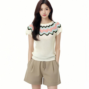 Summer women waiting for the wind to come,  waiting for the wind to come,  tops and shirts Skirt Shirt