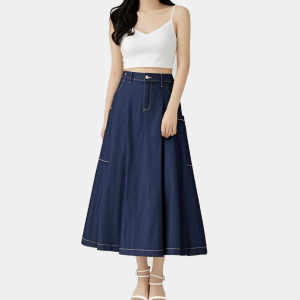 Summer new retro style wide leg pants for women,  high waisted casual pants