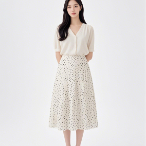 Summer Women's Magirabo Dot Skirt Leisure group Skirt