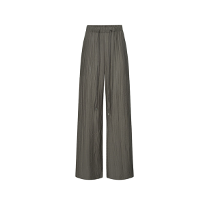 Spring and summer new high waisted slim casual versatile pants with drooping folds and wide legs