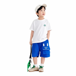 Boys' shorts for summer wear,  thin and loose fitting children's five quarter pants