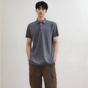 Business and leisure essential men's pure cotton POLO Breathable,  skin friendly,  comfortable and versatile shirt