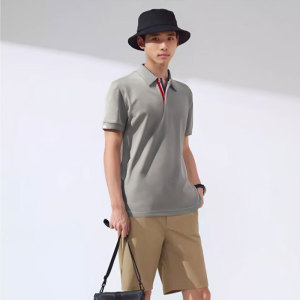 夏季新款青年男士 POLO 衫,  冰丝材质,  凉爽一夏