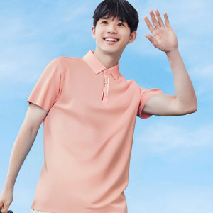 T Flip collar short sleeved casual summer loose fit POLO Shirt