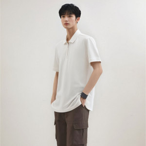 2025 Summer new business casual loose sports short sleeved men's clothing POLO Shirt