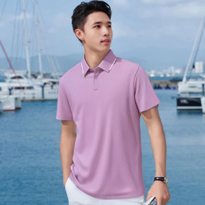 Korean minimalist men POLO The soft fabric of the shirt is suitable for daily commuting and travel