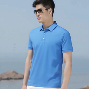 韩系简约男士 POLO 衫柔软面料日常通勤出游皆适配