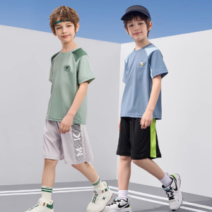 Boys' textured short sleeves T New children's fashionable outdoor sports top for summer clothes
