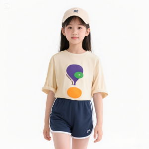 Summer New Children's Short Sleeves t Summer clothes for middle-aged children,  trendy tops for internet celebrities
