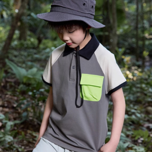 Summer new children's clothing POLO Antibacterial breathable short sleeved shirt