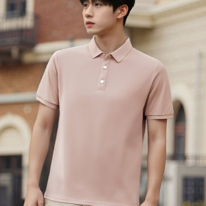 Men's summer solid color short sleeved shirt Exquisite workmanship,  quality and leisure T T-shirt