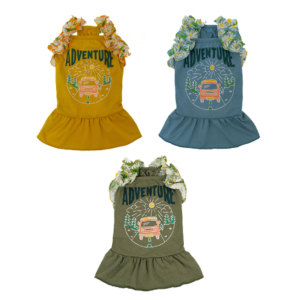 Spring/Summer Pet Princess Skirt Thin Dog,  Cat,  Fairy Dress Floral camisole decoration with sweet style