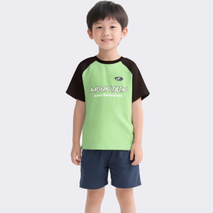Children's clothing T Summer New Product:  Boys and Girls' Shoulder Sleeves,  Family Three Short Sleeves,  Trendy