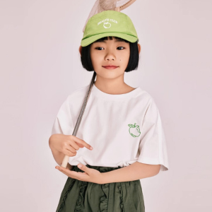 Summer New Product:  Boys' and Girls' Western Style Apple Short sleeved Top Trendy