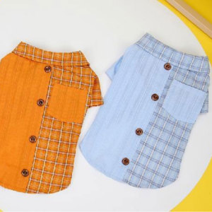Pet men's spring and summer minimalist style POLO Collar vest Leisure gentleman Elegant design of dogs