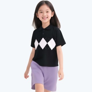 Children's Summer New Lingge POLO Leading the trend of Korean style suits