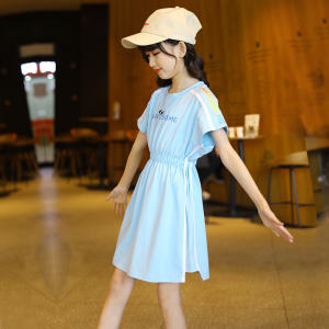 运动风连衣裙女童夏季休闲裙子