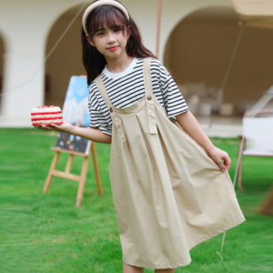 Summer clothing,  children's clothing,  fashionable girls' and children's overalls skirts