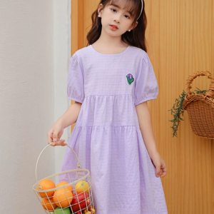 Summer New Children's Dress Thin Cotton Dress Elegant Princess Dress