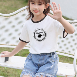 夏新款卡通印花短袖 T 恤女学院风显瘦