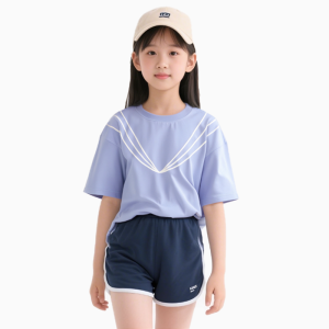夏季韩版短袖 T 恤时髦洋气可爱女童上衣