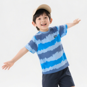 Fashionable,  colorful,  soft and comfortable children's short sleeves T T-shirt trend