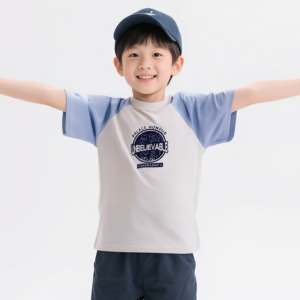 Children's pure cotton short sleeved shirt T Summer New Internet Celebrity Korean Loose Western Style Top