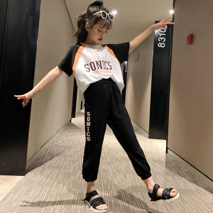 女童夏装套装新款洋气运动儿童潮