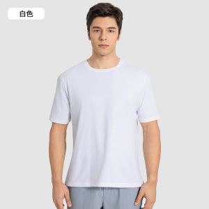New outdoor quick drying running fitness short sleeved shirt men's summer thin loose and versatile sports top