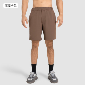New summer loose casual sports shorts for men,  quick drying breathable elastic drawstring running and fitness pants