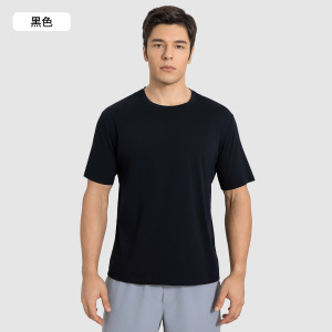 Round neck loose casual short sleeved shirt t Men's Summer Quick drying Breathable Running and Fitness Top