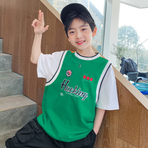 Summer New Style Boys' Cartoon Short Sleeves Versatile T T-shirt