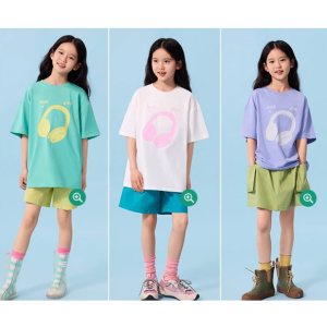 Children's short sleeves T Summer New Mid sized Children's Loose Casual Printed Short Sleeves