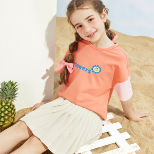 Summer clothing new short sleeved shirt T Cotton Korean style fashionable and stylish children's clothing for middle-aged children