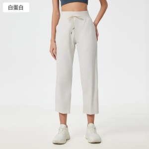 Spring and summer lightweight,  breathable,  ice cold casual sports pants for women to wear for slimming,  running and fitness straight leg pants