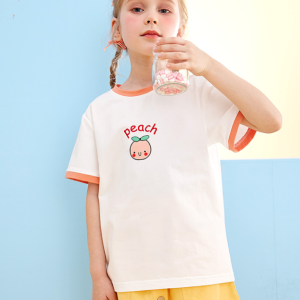 Children's clothing short sleeved t Summer New Style Girls' Summer Dress with Western Style T T-shirt