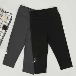 Children's spring and autumn look slim,  wearing leggings for outerwear,  stylish,  medium to large children's tight pants