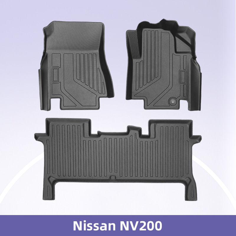 适用于Nissan NV200右舵3D全天候材质TPE汽车脚垫后备箱垫