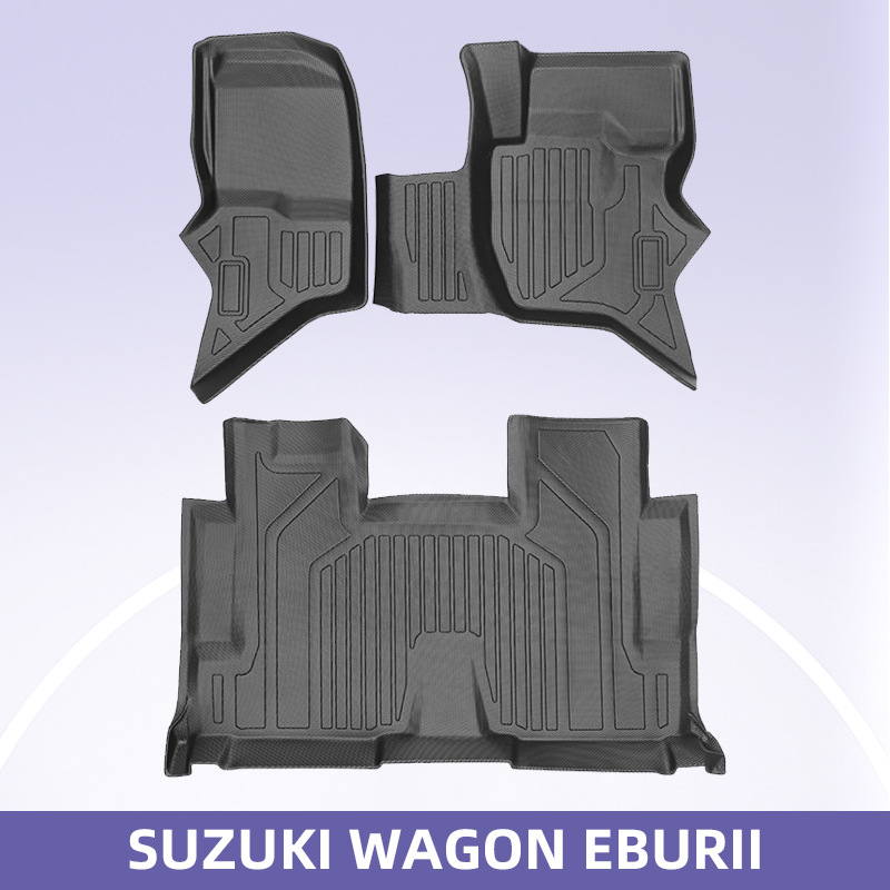 适用于SUZUKI WAGOM ERURI2015右舵3D全天候材质TPE脚垫后备箱垫