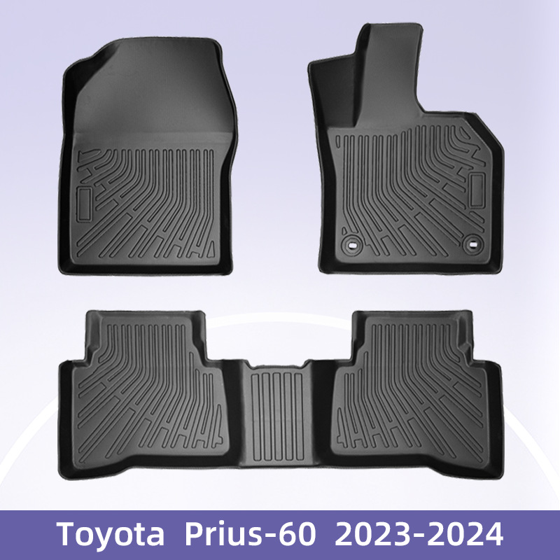 适用于ToyotaPrius-60系混动2023-2024右舵3D全天候材质TPE脚垫