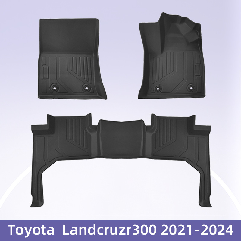 适用于丰田ToyotaLandcruzr300燃油2021-2024右舵3D全天候TPE脚垫